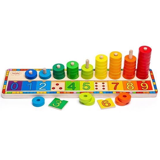 Bigjigs Toys Planche de puzzle avec chiffres