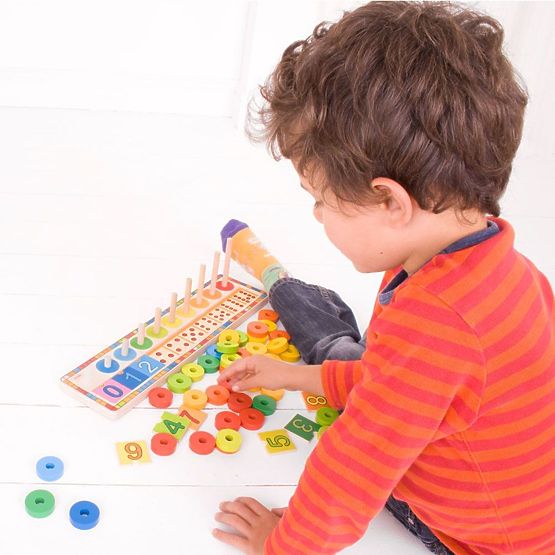 Bigjigs Toys Planche de puzzle avec chiffres