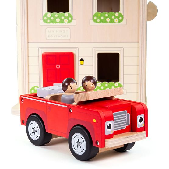 Bigjigs Toys Maison de poupée pliable avec accessoires