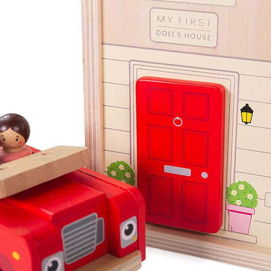 Bigjigs Toys Maison de poupée pliable avec accessoires