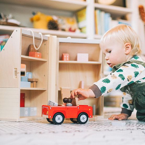 Bigjigs Toys Maison de poupée pliable avec accessoires