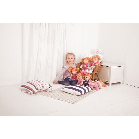 Bigjigs Toys Manteau rose avec bonnet pour poupée 38 cm