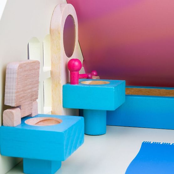 Bigjigs Toys Meubles de maison de poupée en bois