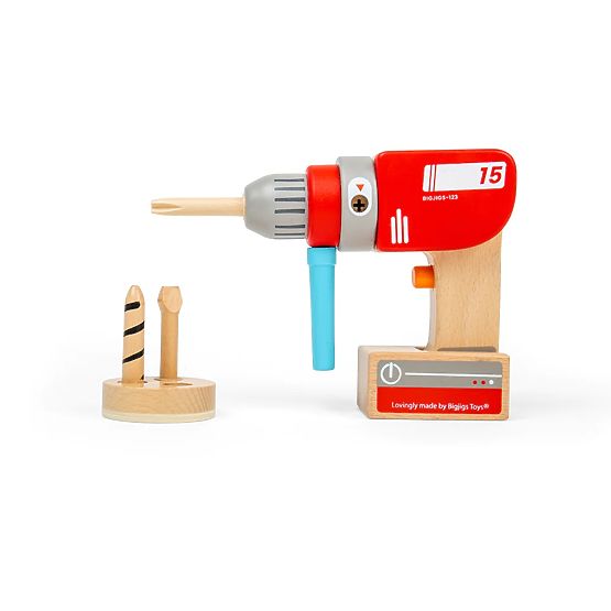 Bigjigs Toys Perceuse en bois