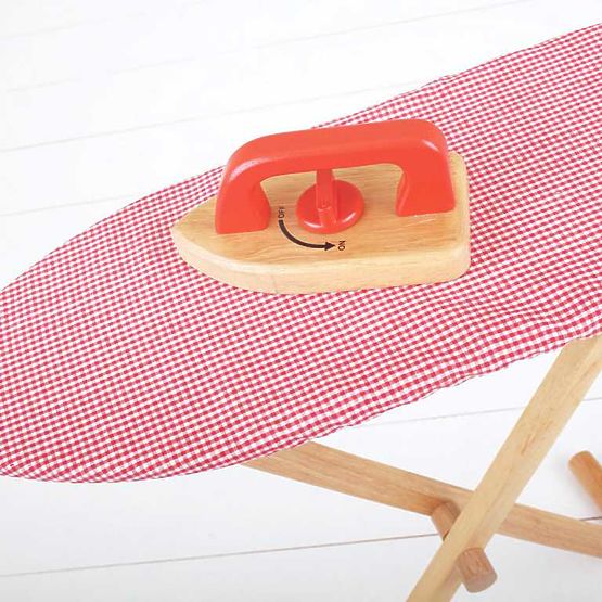 Bigjigs Toys Planche à repasser en bois avec fer - emballage endommagé