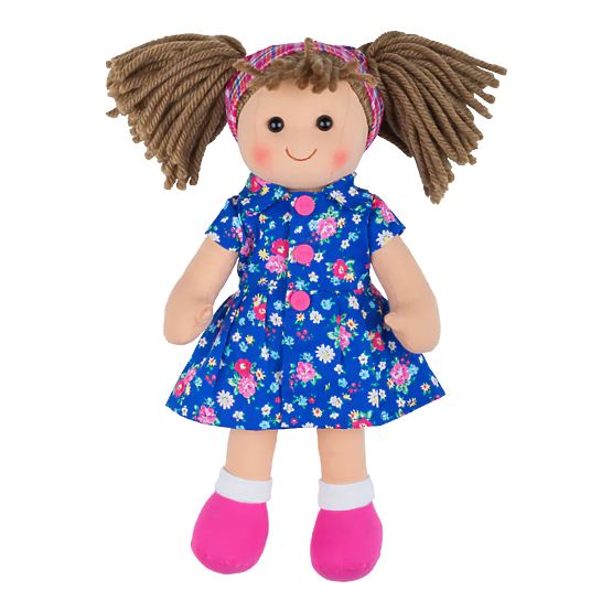 Bigjigs Toys Poupée en Tissu Hollie 28 cm