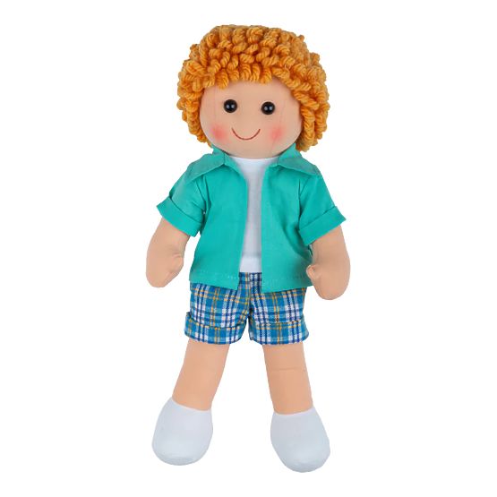 Bigjigs Toys Poupée en tissu Jacob 28 cm