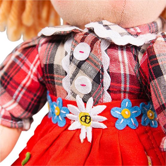 Bigjigs Toys Poupée en tissu Mandie 34 cm