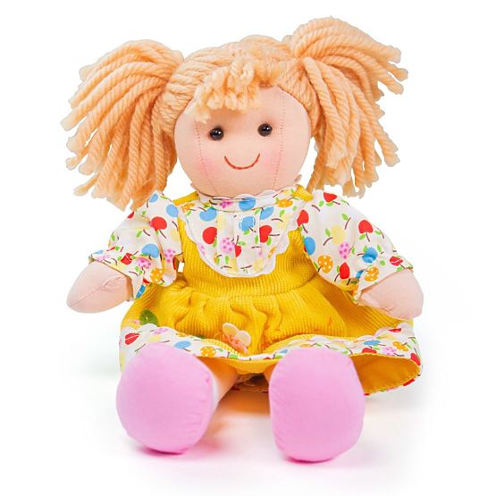 Bigjigs Toys Poupée en tissu Daisy 28 cm