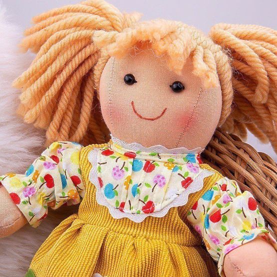 Bigjigs Toys Poupée en tissu Daisy 28 cm