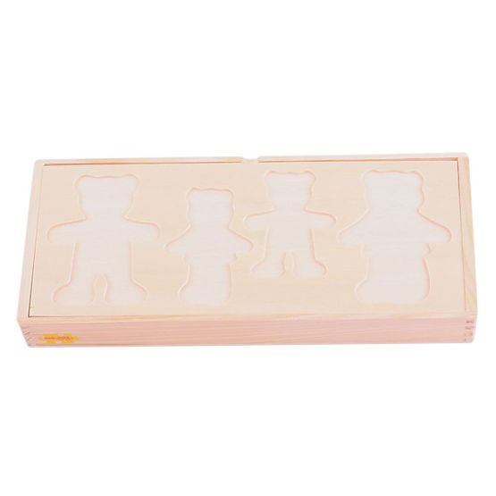 Bigjigs Toys Puzzle d'habillage de famille d'ours