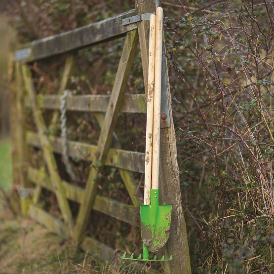 Bigjigs Toys Râteau de jardin vert