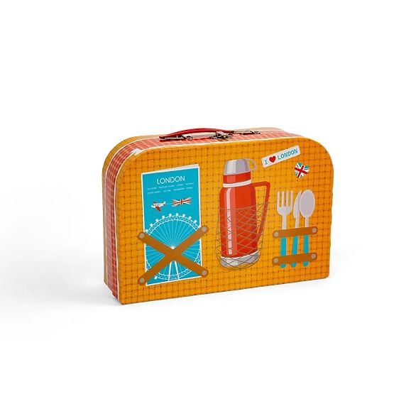 Bigjigs Toys Service à thé dans une valise Londres