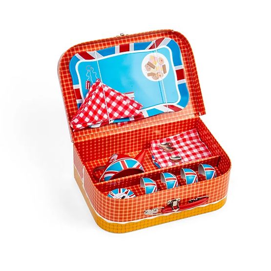 Bigjigs Toys Service à thé dans une valise Londres