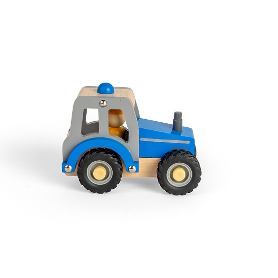 Bigjigs Toys Tracteur bleu