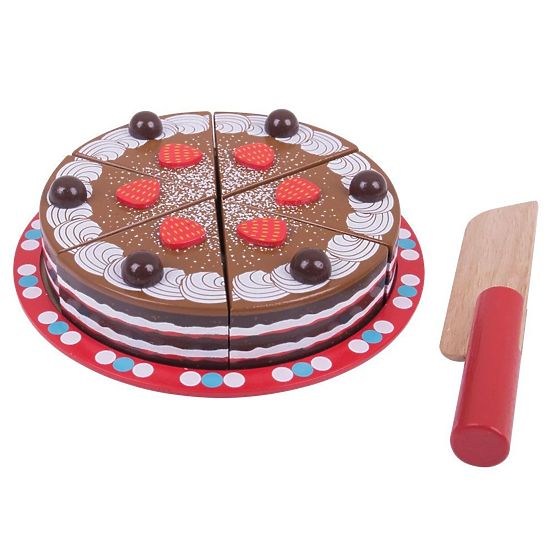 Bigjigs Toys Trancher le gâteau au chocolat