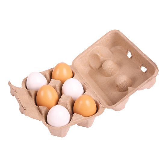 Bigjigs Toys Œufs en boîte 6 pcs