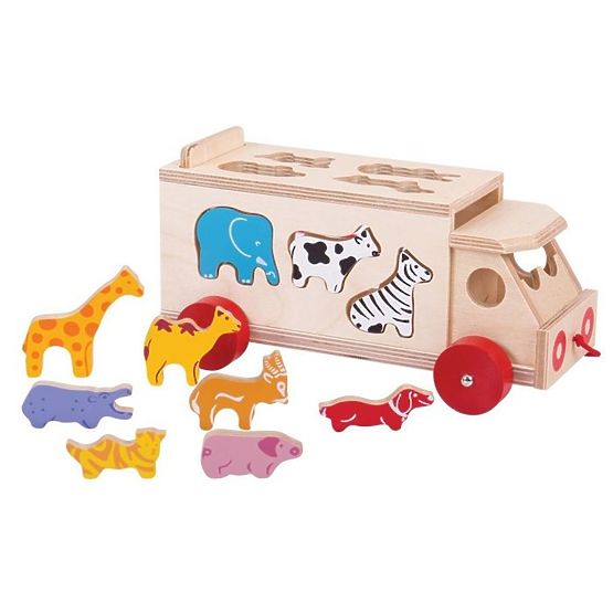 Machine à sous Bigjigs, camion avec animaux