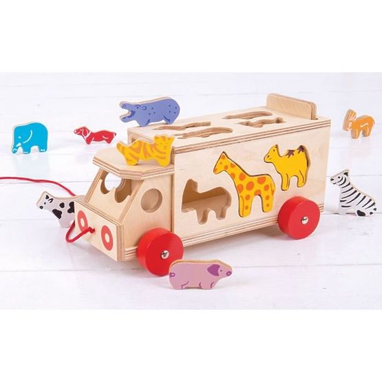 Machine à sous Bigjigs, camion avec animaux