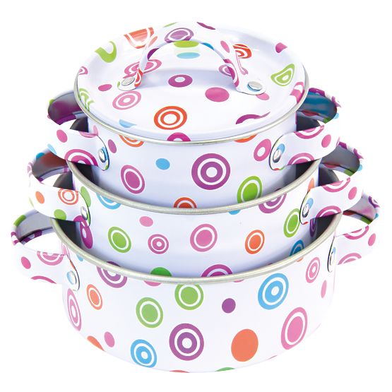 Bino Ensemble de vaisselle émaillée 11 pièces