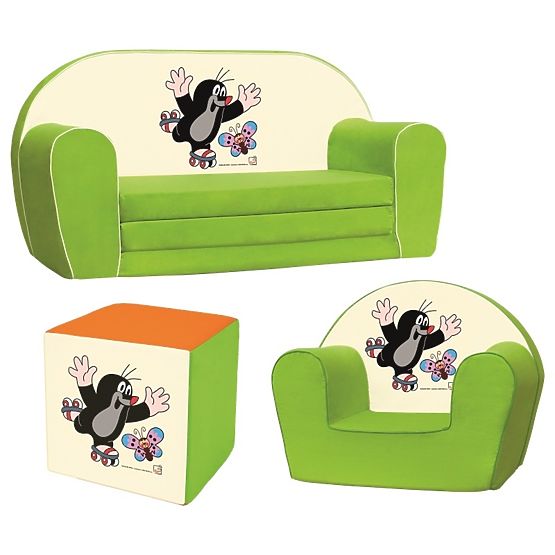 Bino Places assises cube Natalie, orange