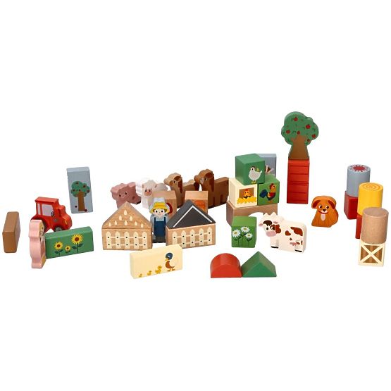 Blocs en bois - Aventure à la ferme
