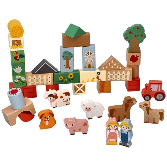 Blocs en bois - Aventure à la ferme