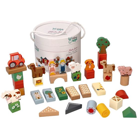 Blocs en bois - Aventure à la ferme