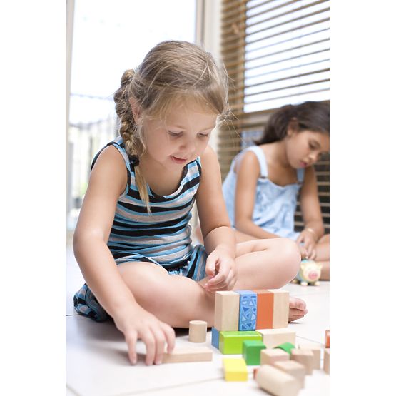 Blocs en bois Ecotoys - 100 pcs