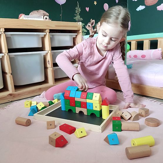 Blocs en bois et magnétiques WABI, 20 éléments