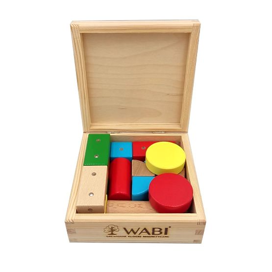 Blocs en bois et magnétiques WABI, 20 éléments