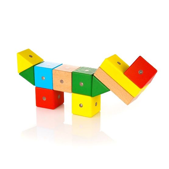 Blocs en bois et magnétiques WABI, 20 éléments