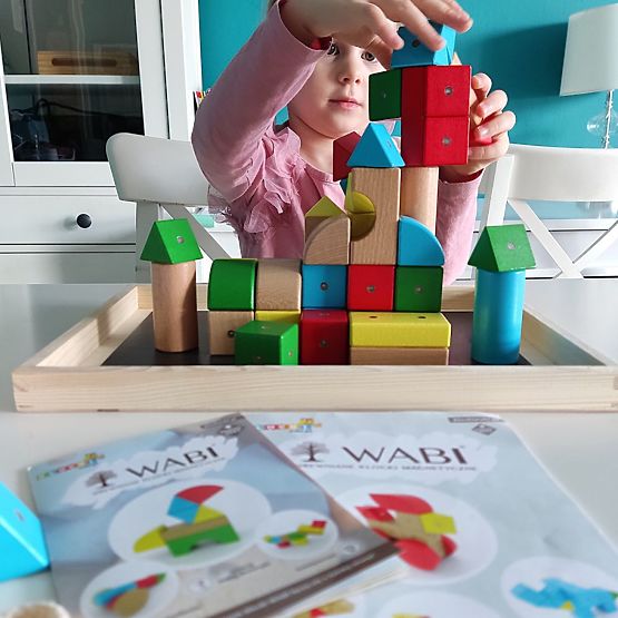 Blocs en bois et magnétiques WABI, 20 éléments