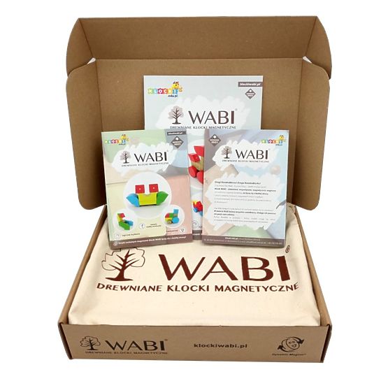 Blocs en bois-magnétiques WABI, 40 éléments