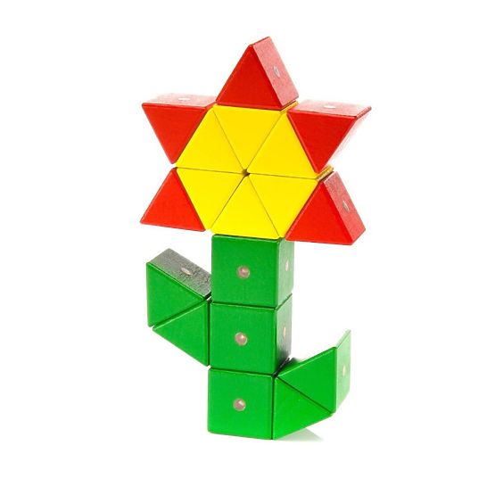 Blocs en bois-magnétiques WABI, 40 éléments