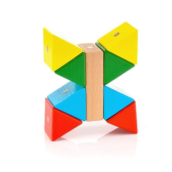 Blocs en bois-magnétiques WABI, 40 éléments