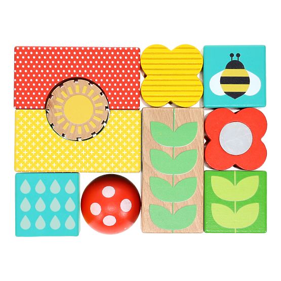Blocs en bois Petit Collage Jardin
