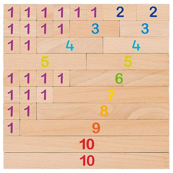 Blocs en bois pour apprendre à compter Goki