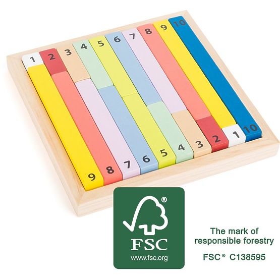 Blocs en bois pour apprendre à compter