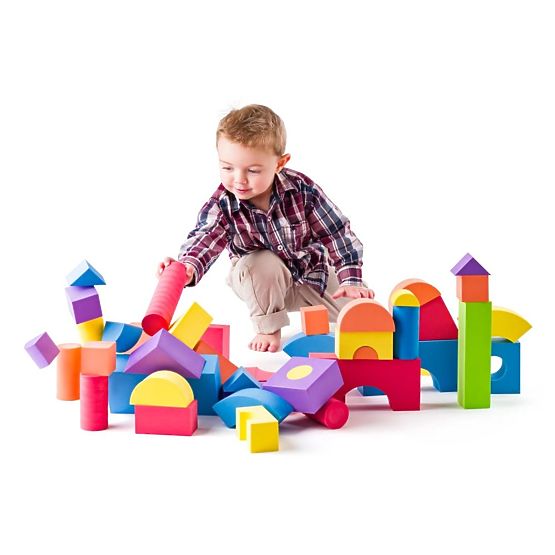 Blocs en mousse souple pour enfants 54 pcs
