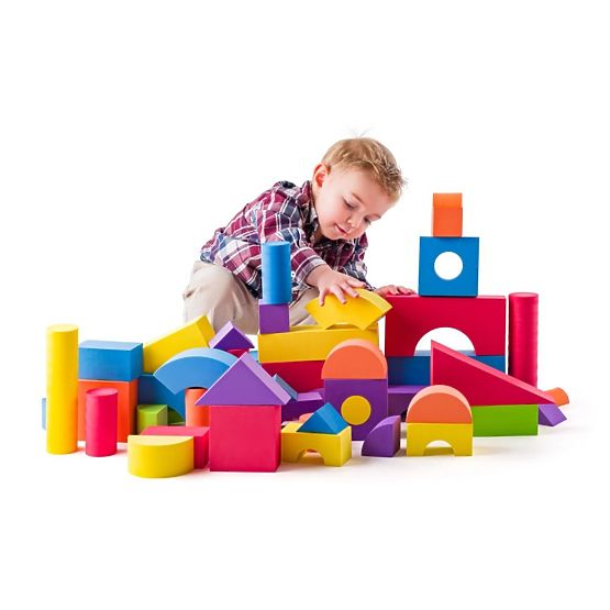 Blocs en mousse souple pour enfants 54 pcs