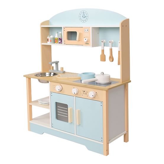 Blueberry - Cuisine en bois avec accessoires