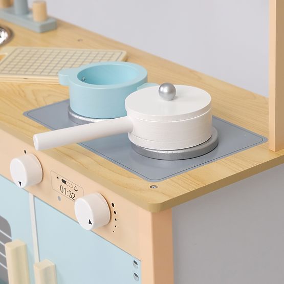 Blueberry - Cuisine en bois avec accessoires