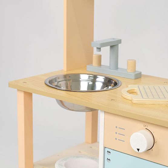 Blueberry - Cuisine en bois avec accessoires