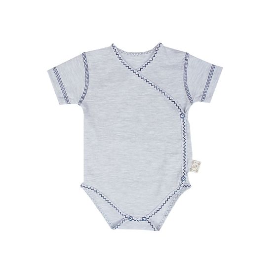 Body baby avec court manche bleu