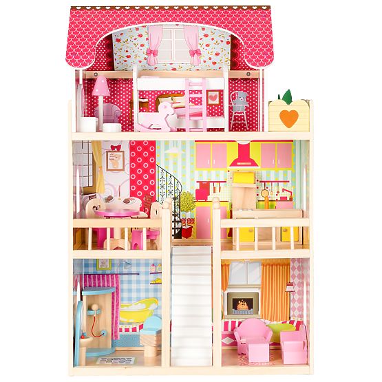 Bois maison de poupée pour poupées Kings résidence