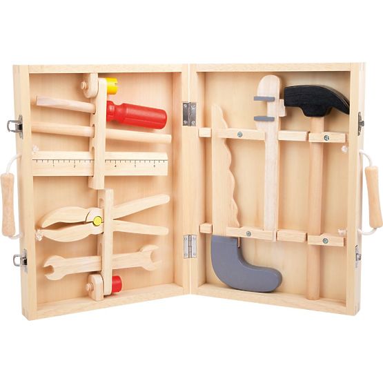 Boîte avec outils en bois