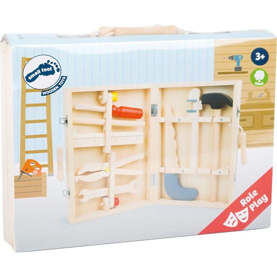 Boîte avec outils en bois