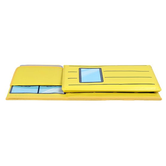 Boîte de rangement pour jouets Bus jaune
