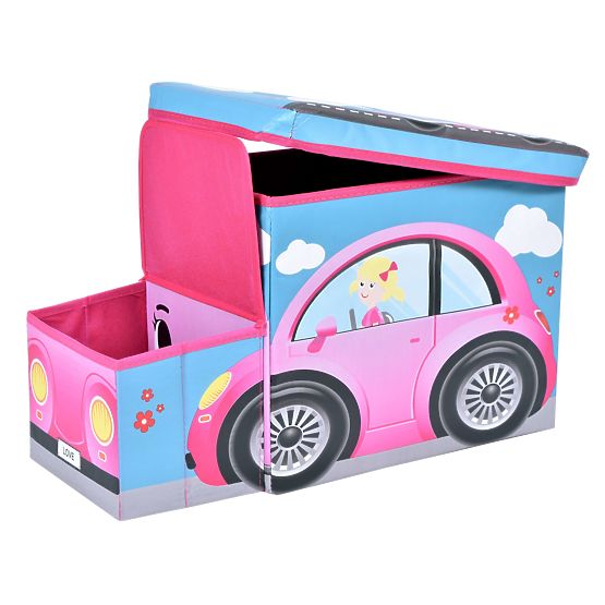 Boîte à jouets Voiture rose